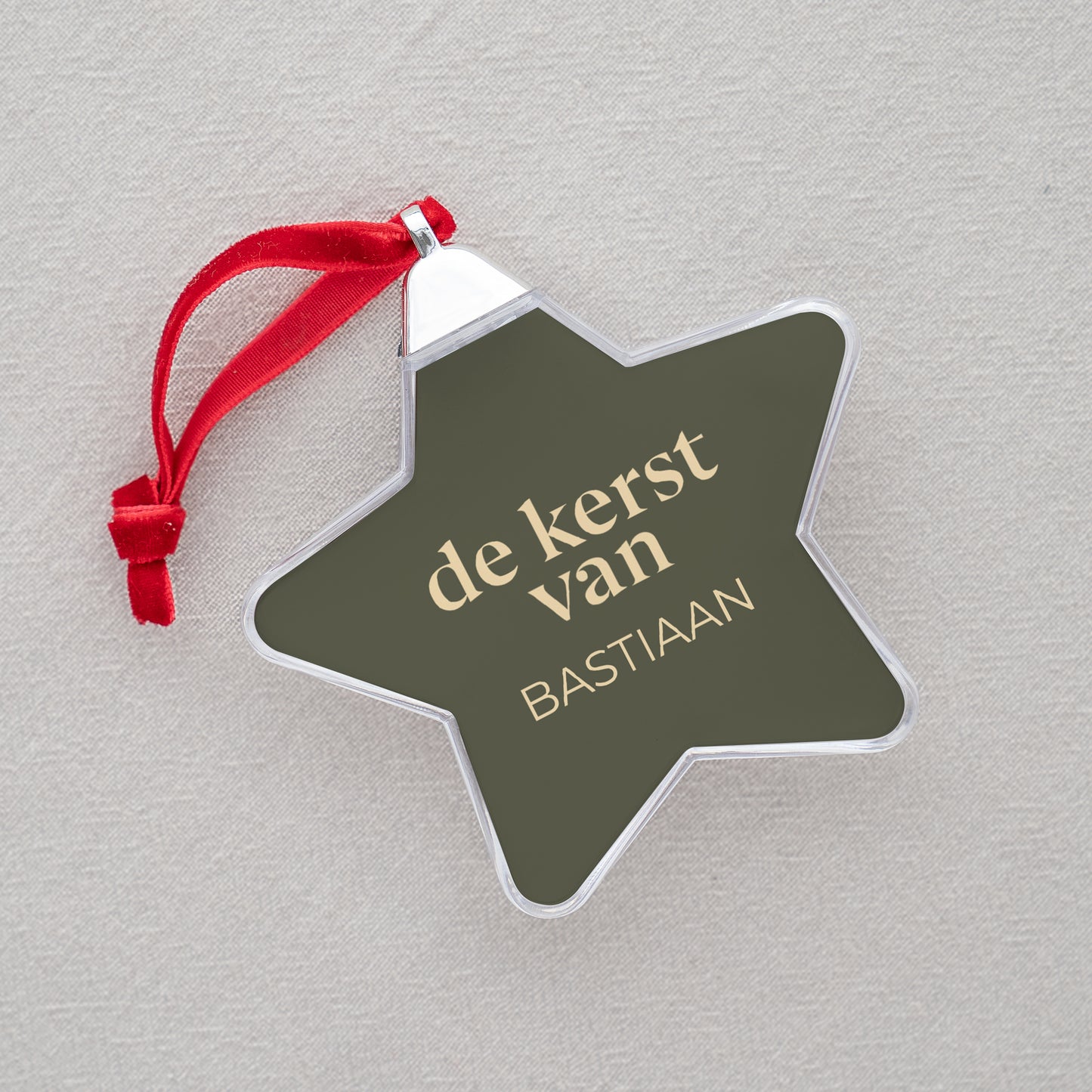 Kerstbal Eindejaar ster foto N° 2