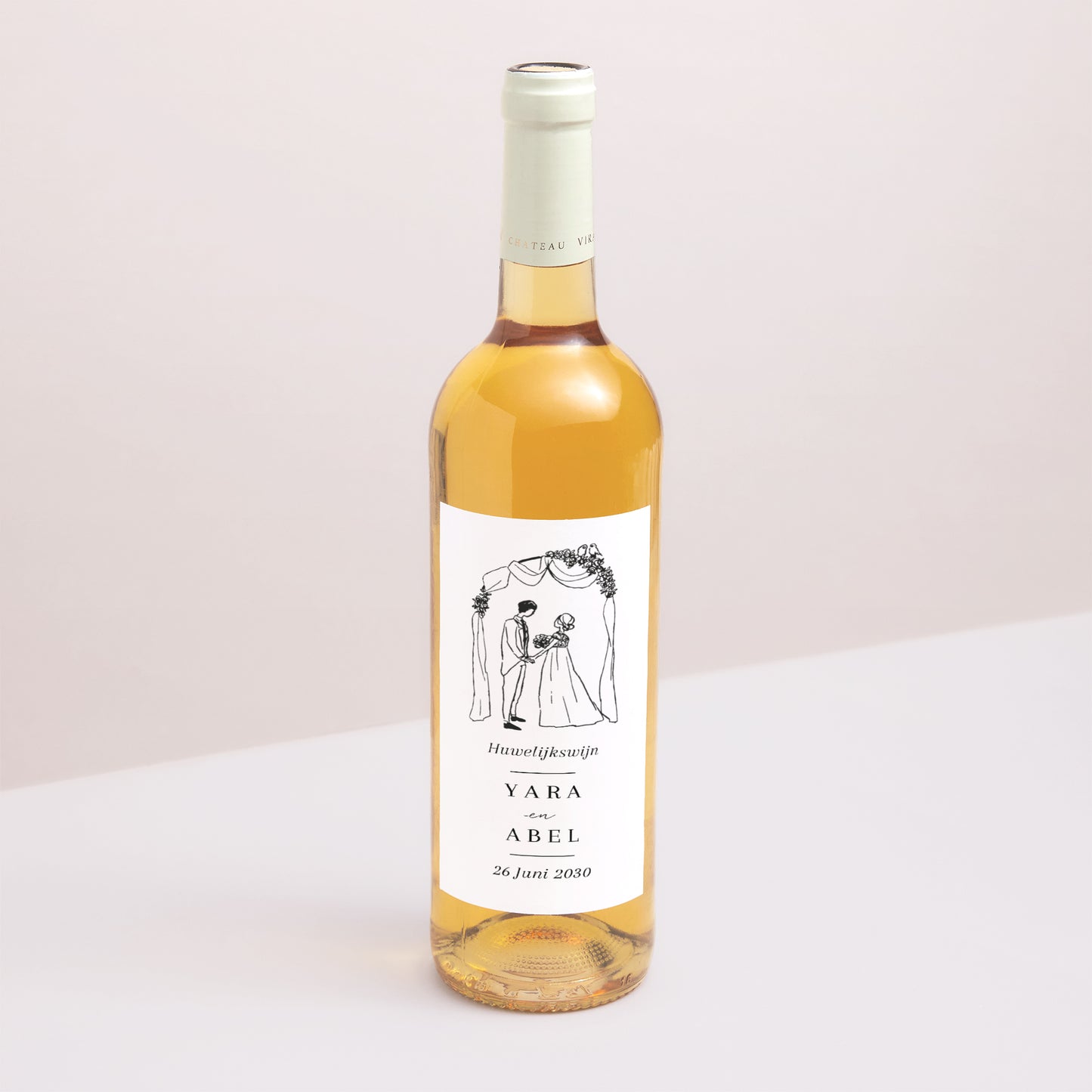 Flesetiket Huwelijk Portret foto N° 1