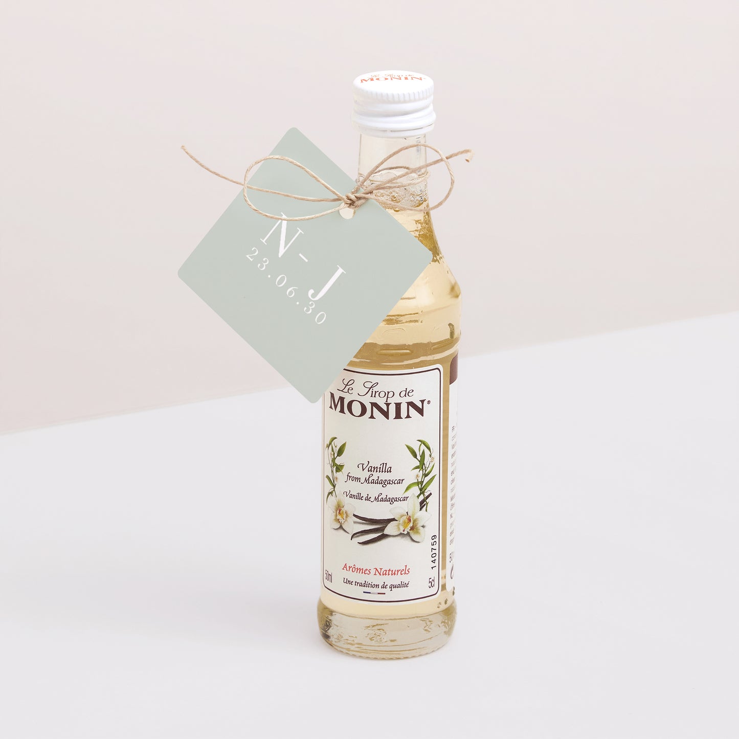 Cadeaulabel Huwelijk Vierkant olijftak III foto N° 3