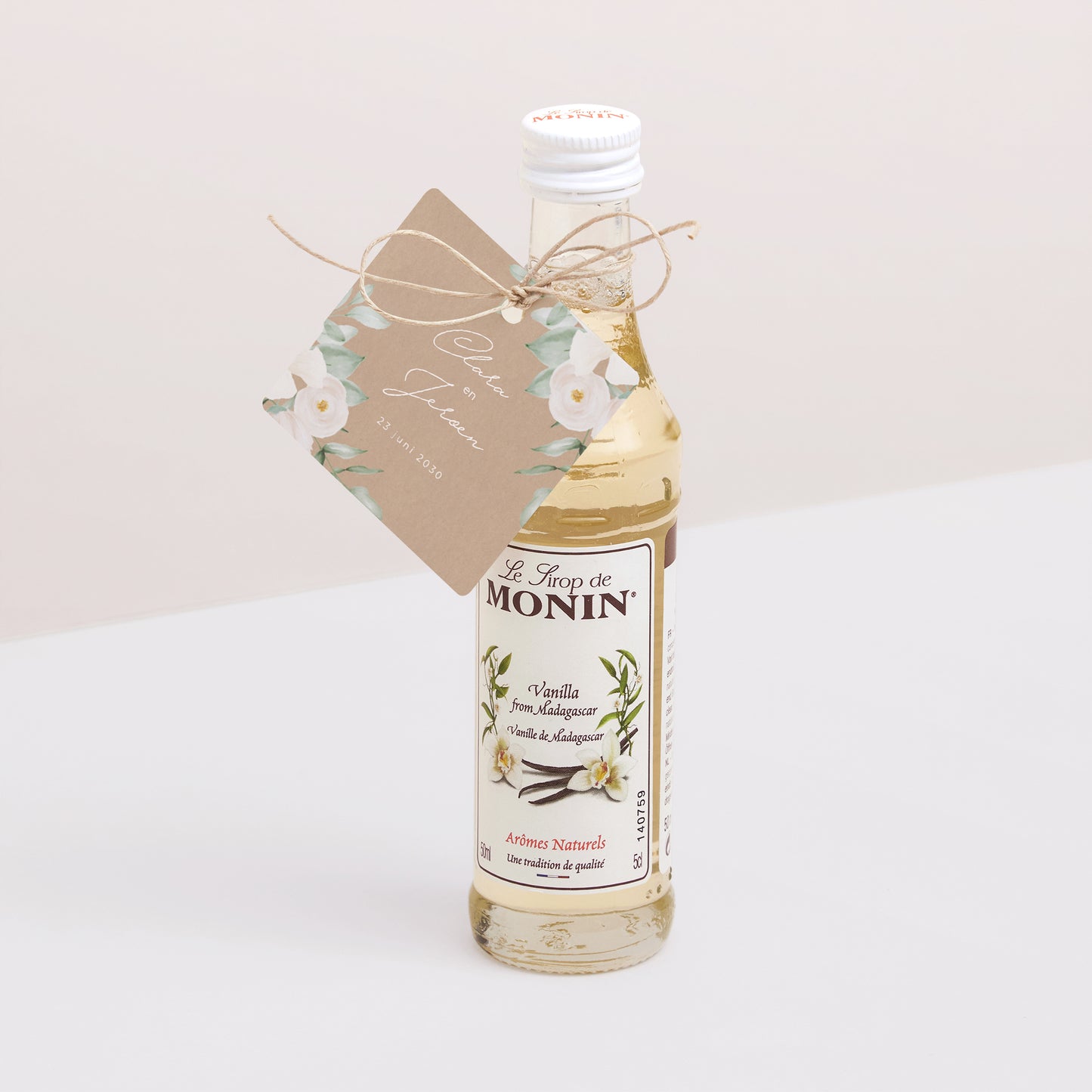 Cadeaulabel Huwelijk Vierkant Romantiek II foto N° 3