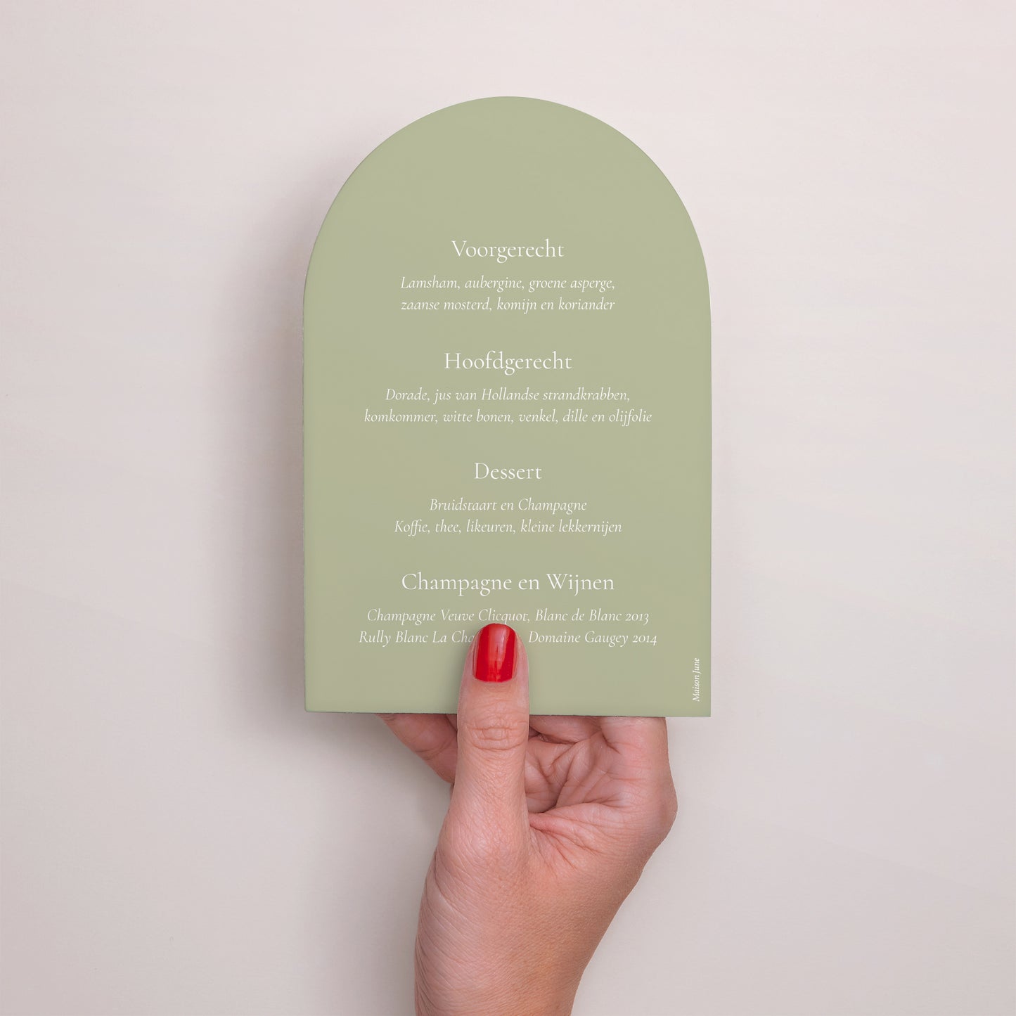 Menukaart Huwelijk Archief Romantische draad III foto N° 3