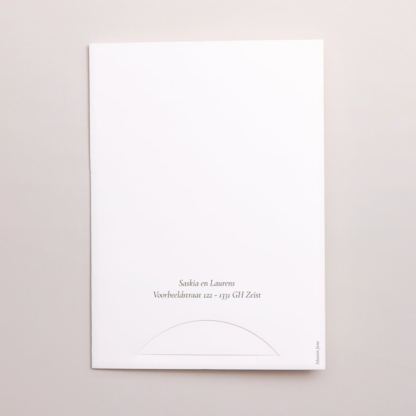 Uitnodigingskaart Huwelijk Map 2 kaarten Romantische draad III foto N° 5