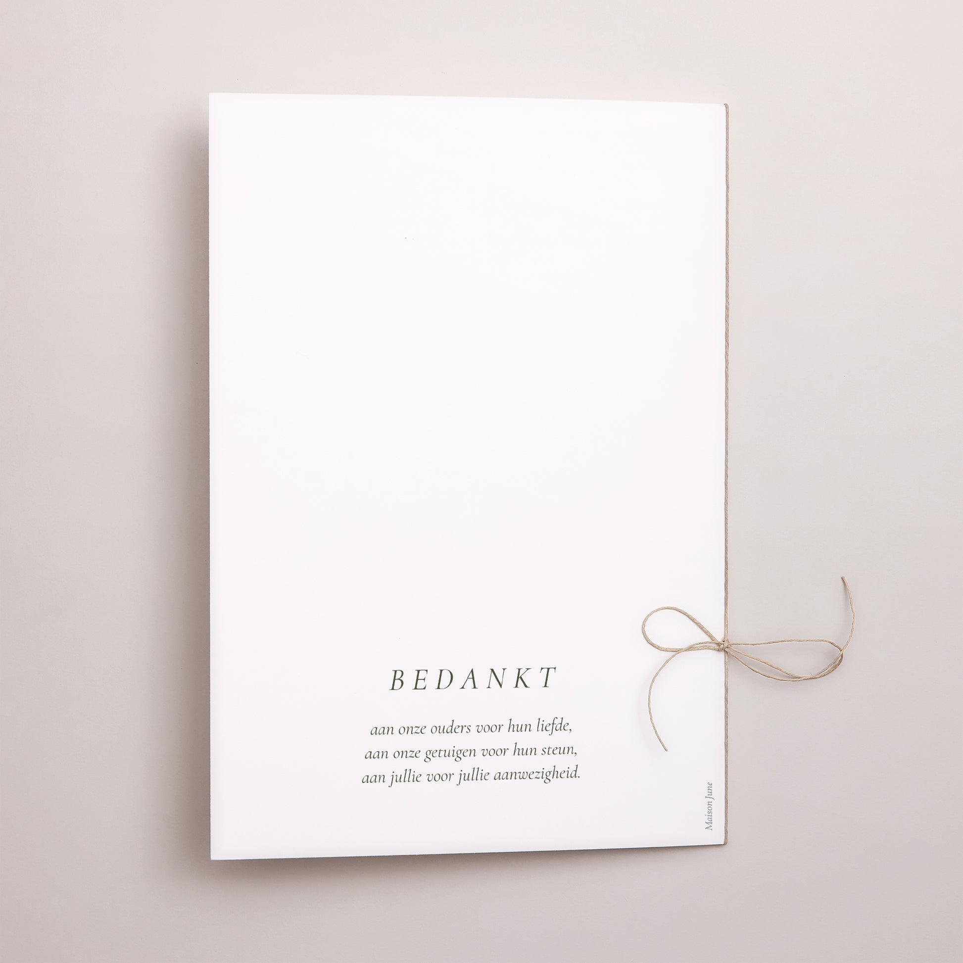 Kerkboekje Huwelijk Dubbele deur Romantische draad III foto N° 3