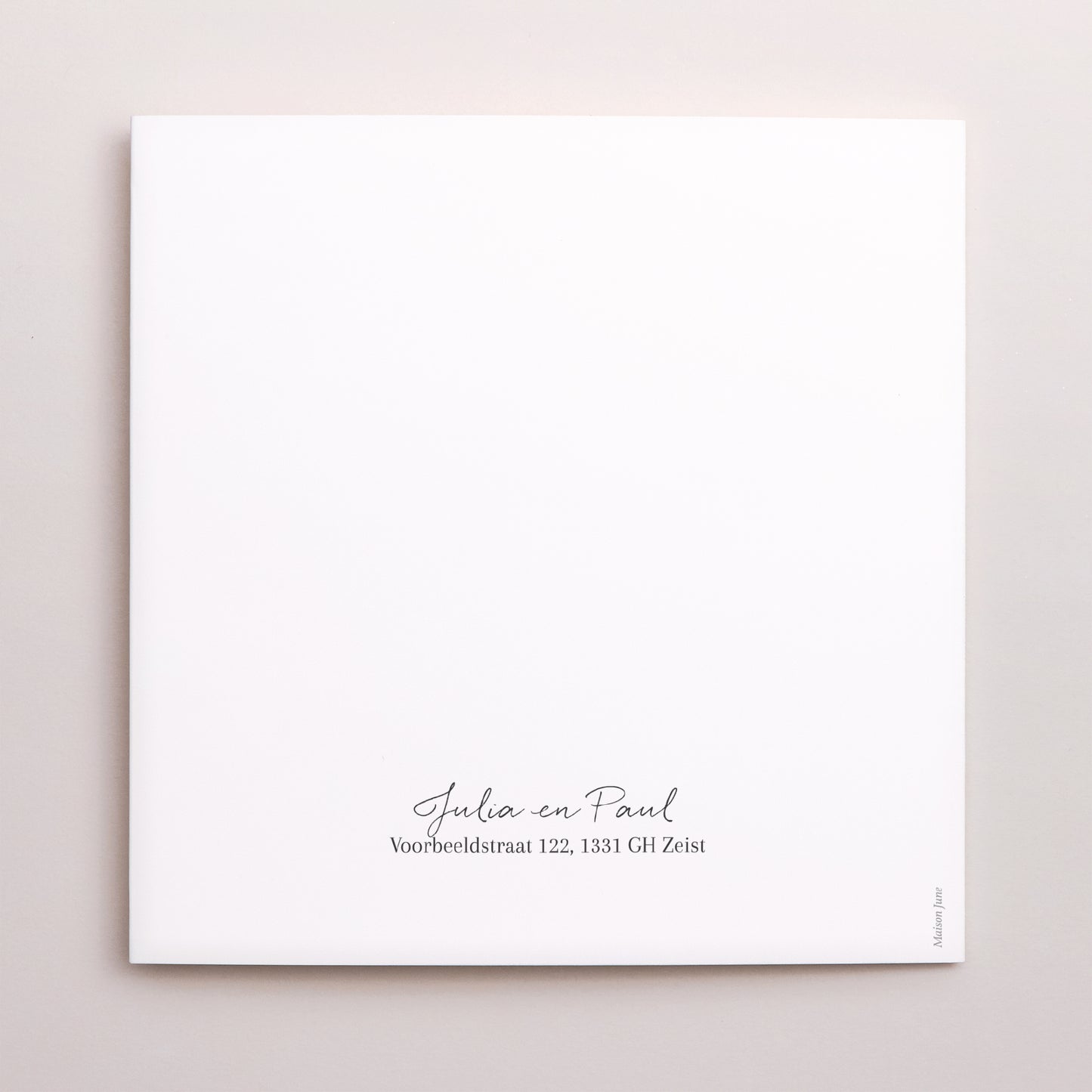 Bedankkaart Huwelijk Dubbel vierluik Natuurlijke romantiek foto N° 3