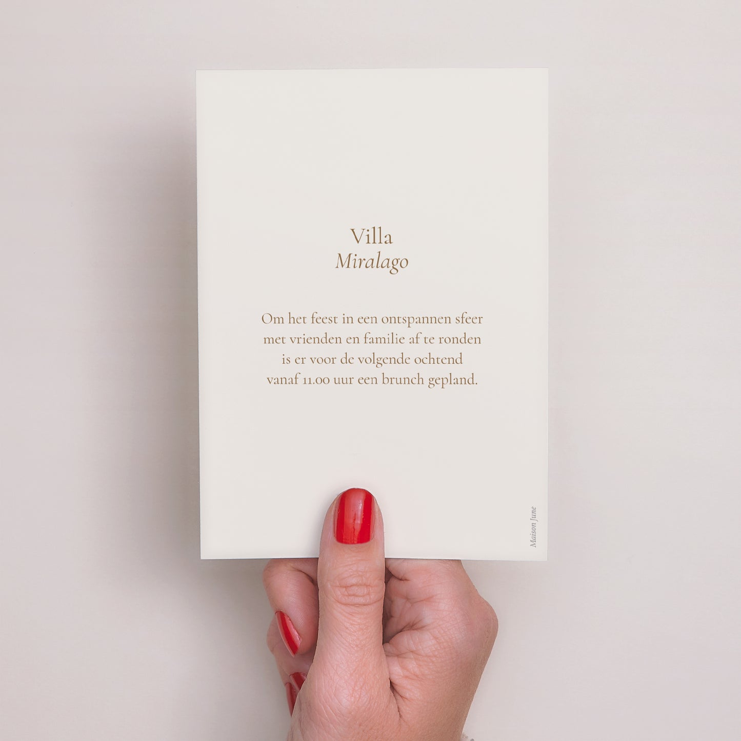 Uitnodigingen Huwelijk Portret Elegante typografie II foto N° 3