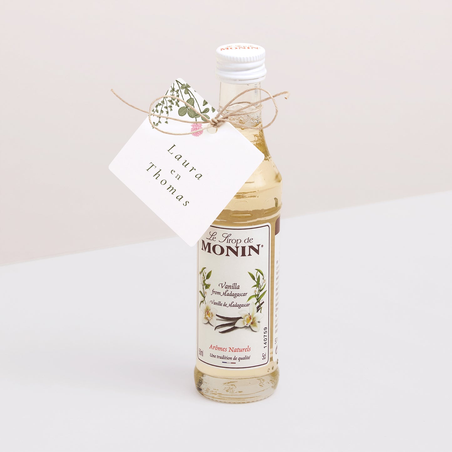 Cadeaulabel Huwelijk Vierkant Vintage kroon foto N° 3