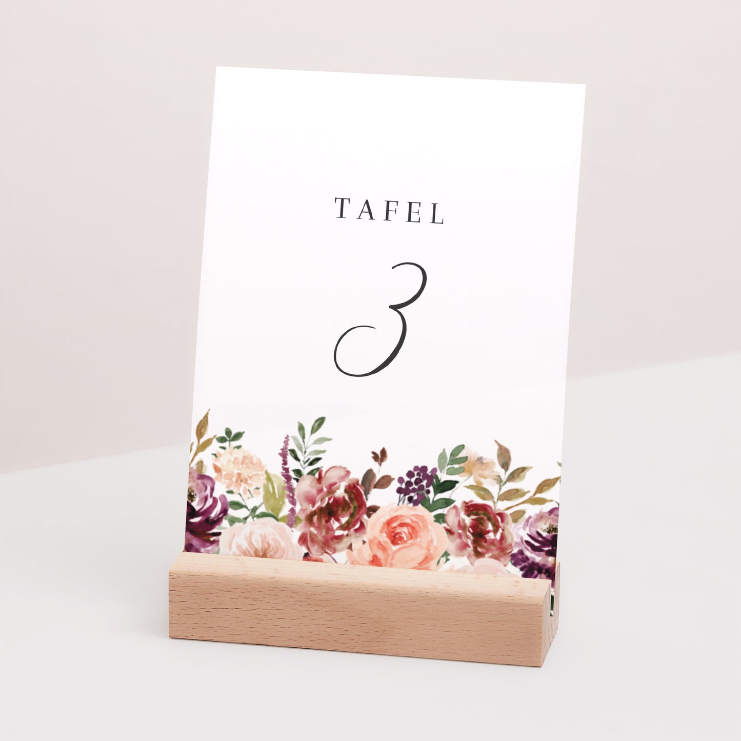 Tafelnummers Huwelijk Rechthoek Caudélie foto N° 3