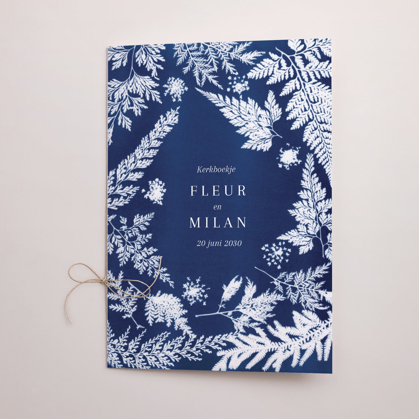 Kerkboekje Huwelijk Dubbele deur Cyanotype II foto N° 1