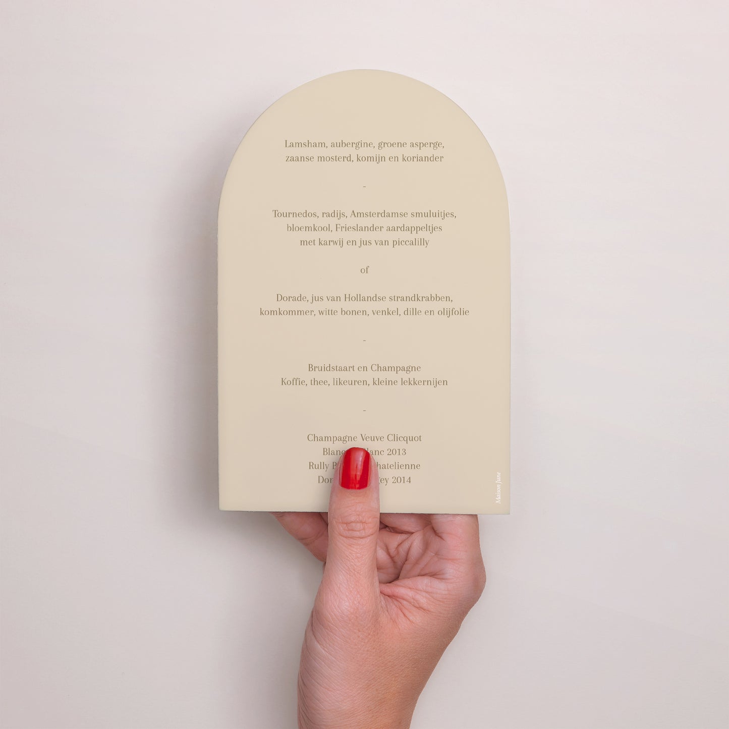 Menukaart Huwelijk Archief Elegante gypsophile foto N° 3