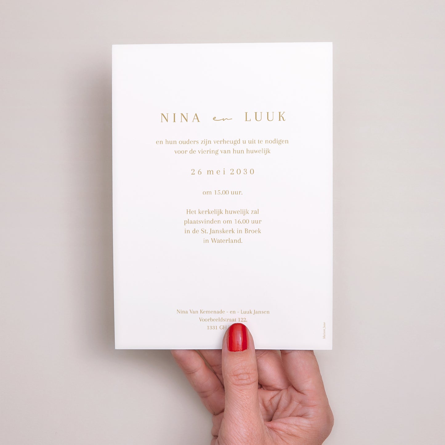Trouwkaarten We trouwen II foto N° 3