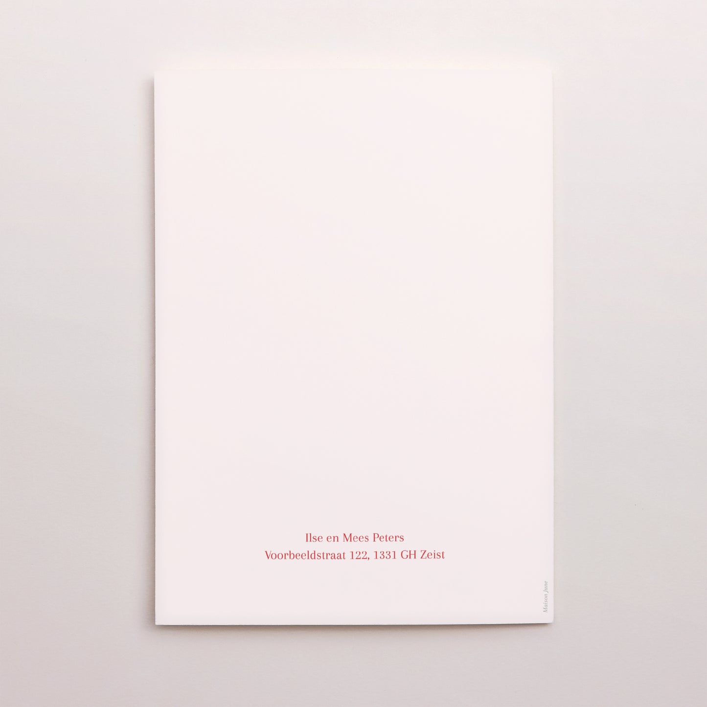 Bedankkaart Huwelijk Portret dubbele vouw foto N° 3