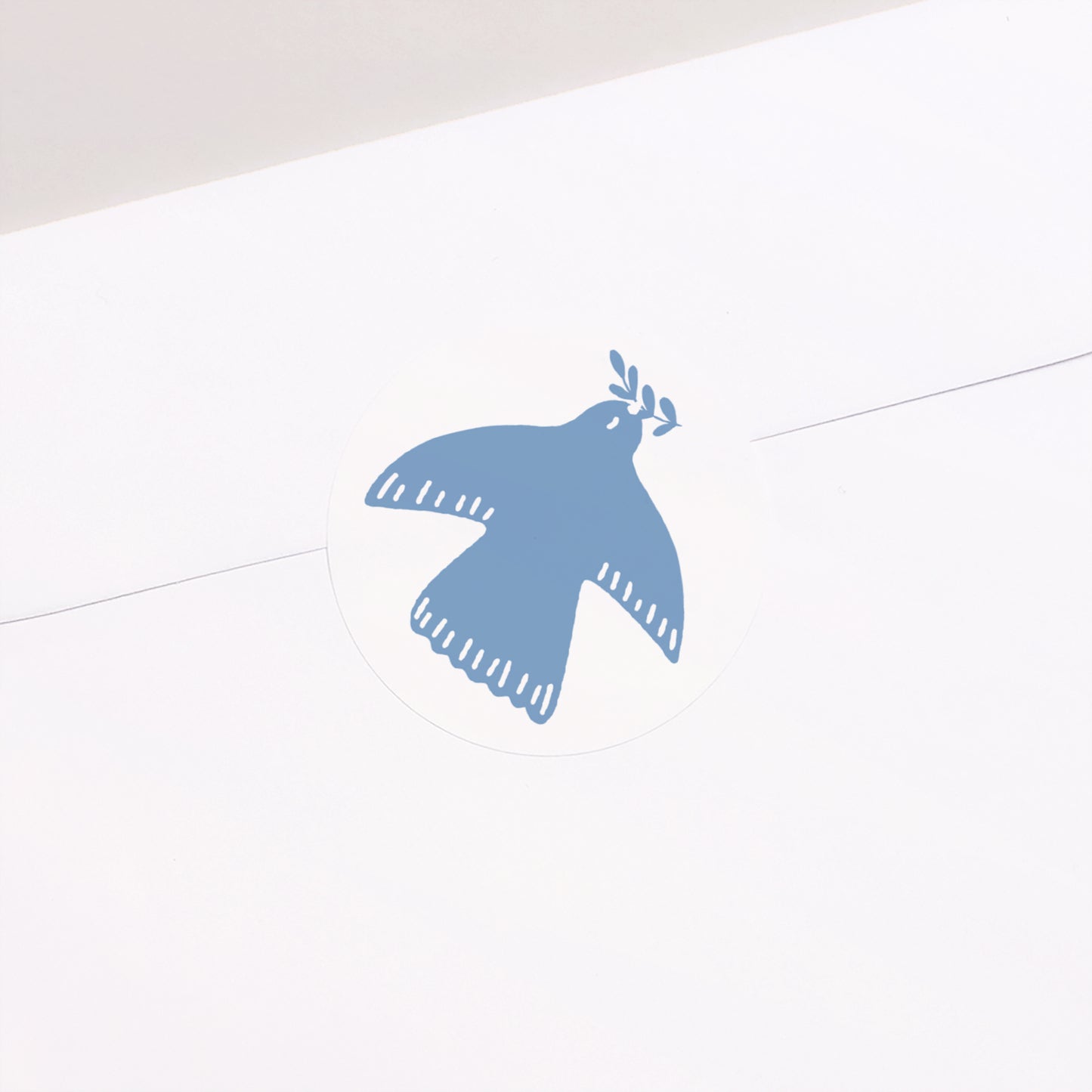 Sticker Doop Cirkel Gouden vogel foto N° 1