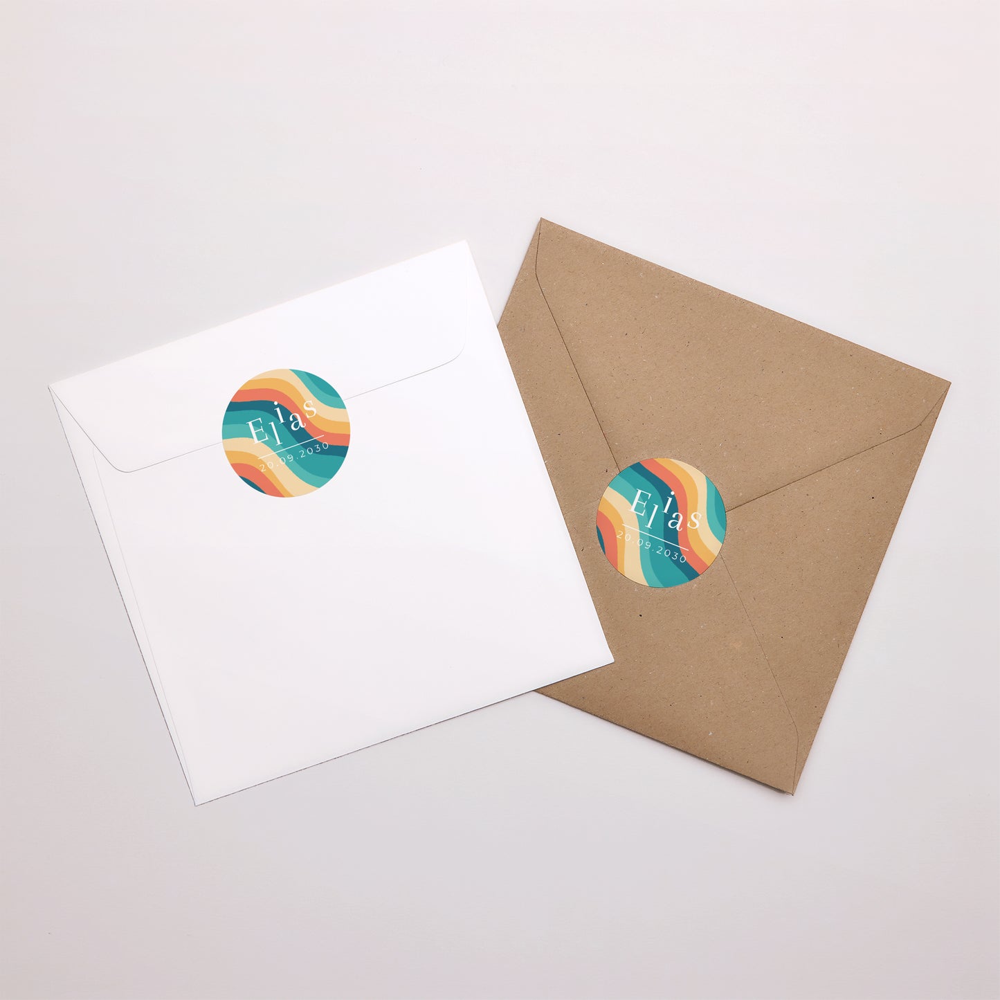 Sticker Geboorte Cirkel Groovy baby II foto N° 3