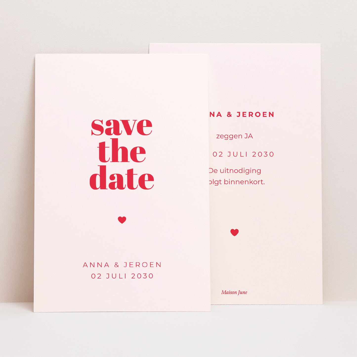 Save the date kaart Huwelijk Portret We zeggen ja. foto N° 1