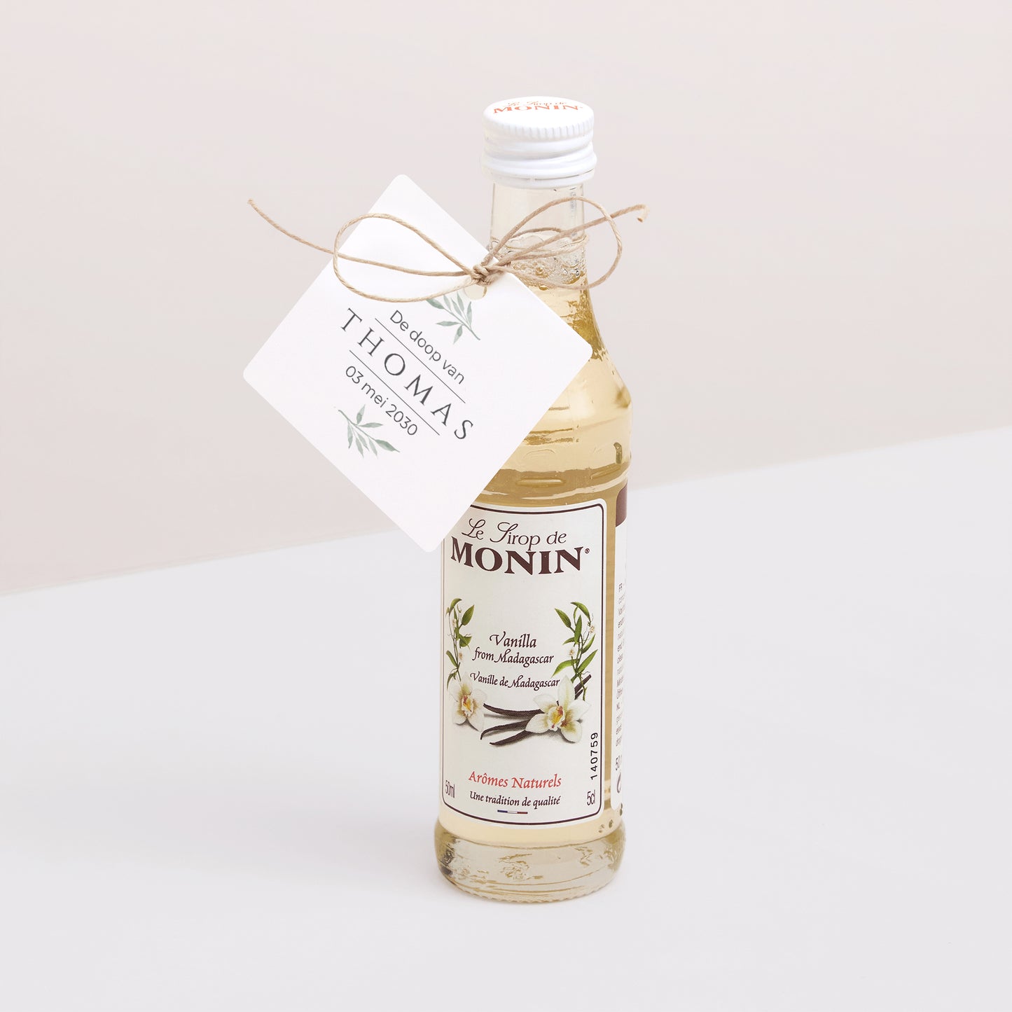 Cadeaulabel Doop Vierkant Kleine spruit foto N° 3