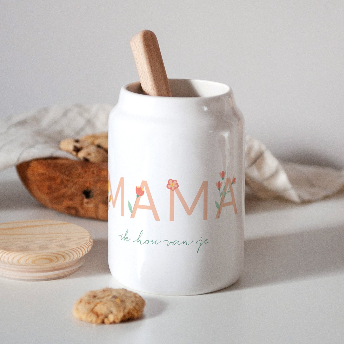 Keramiek pot Objecten 65 cl Lieve Mama bloemrijk foto N° 3