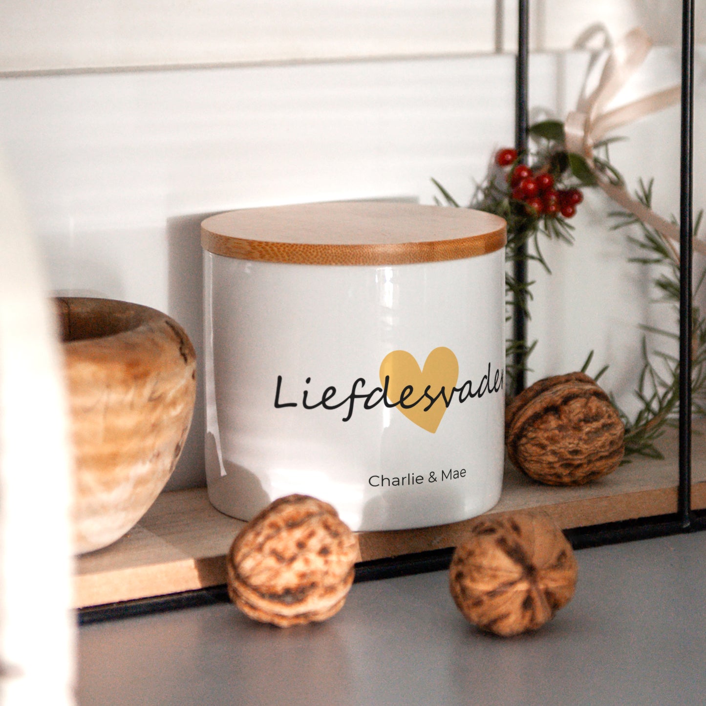 Keramiek pot Objecten 48 cl Papa van liefde III foto N° 4