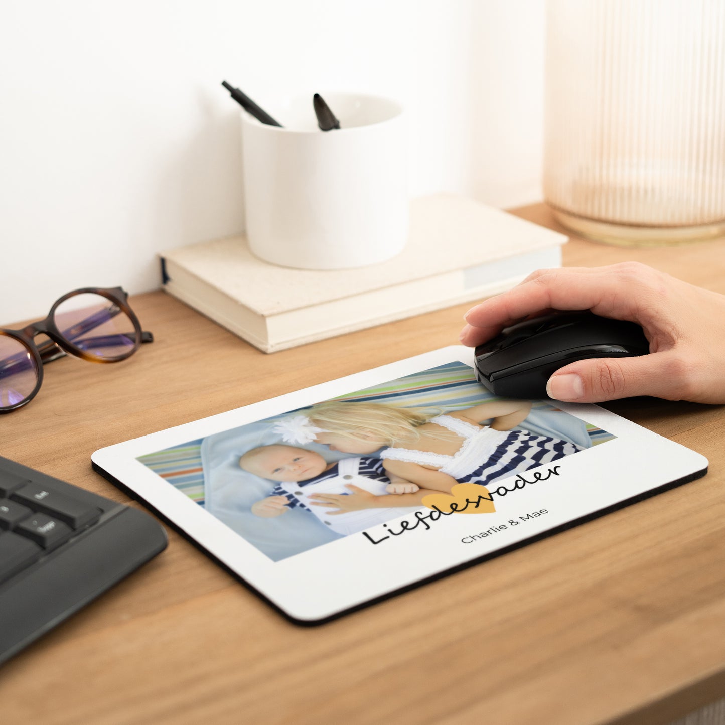 Muismat Objecten Rechthoek Papa van liefde III foto N° 2