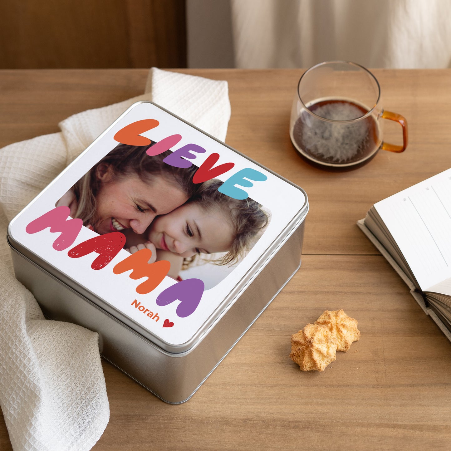 Metalen doos Objecten Vierkant Mama van liefde III foto N° 2