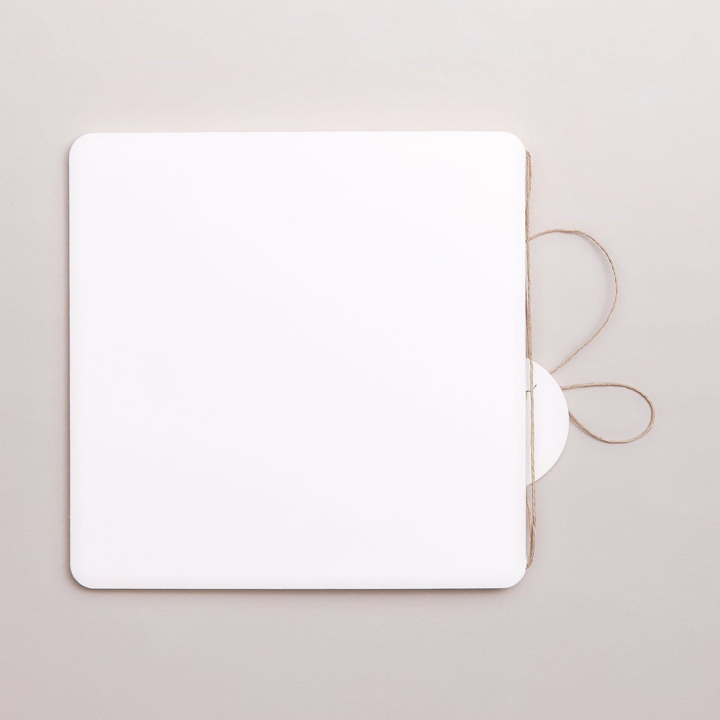 Uitnodigingskaart Geboorte Dubbel vierkant vouw, afgeronde hoeken, ronde label. Doe het zelf V foto N° 3