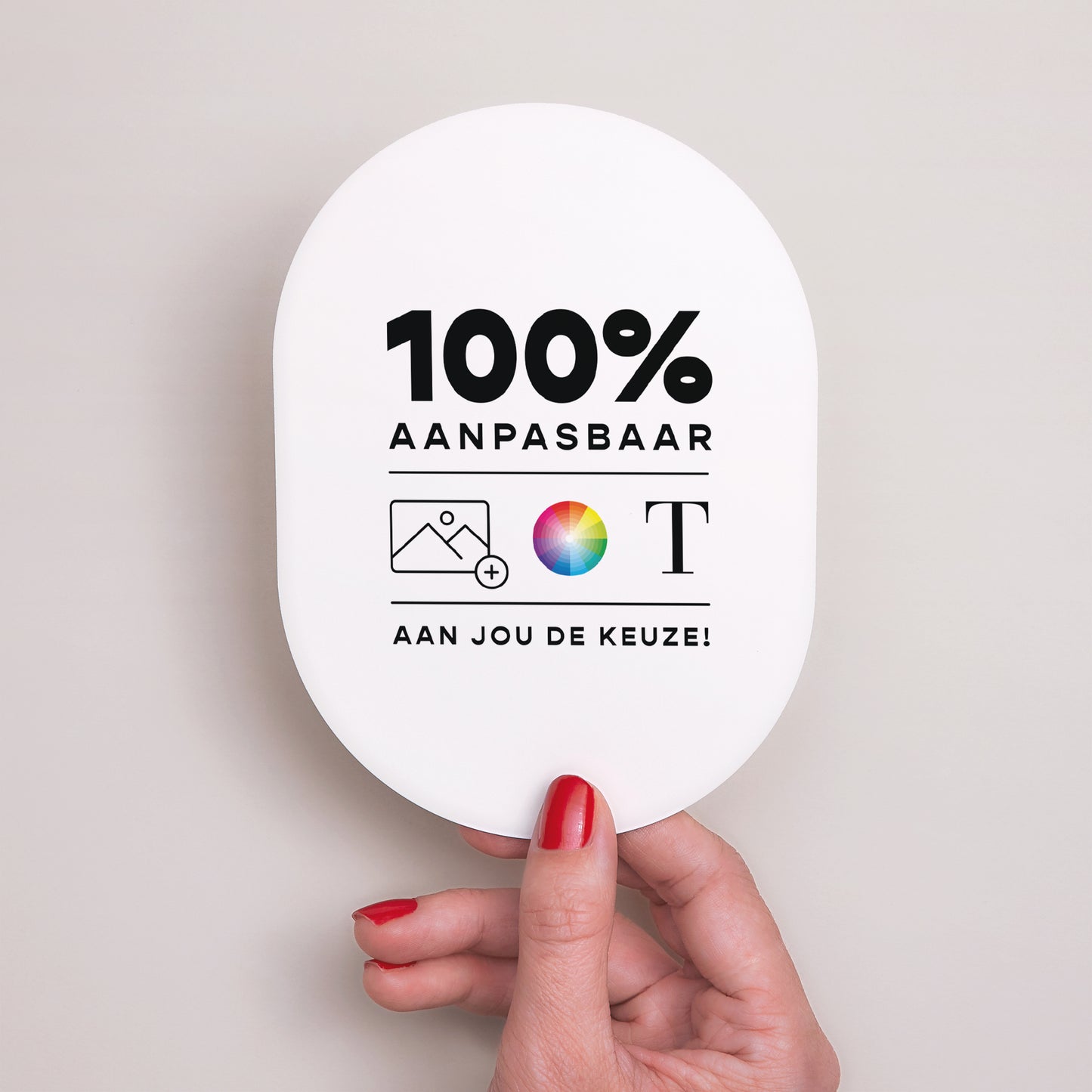 Uitnodigingskaart Geboorte Ovaal Doe het zelf V foto N° 2