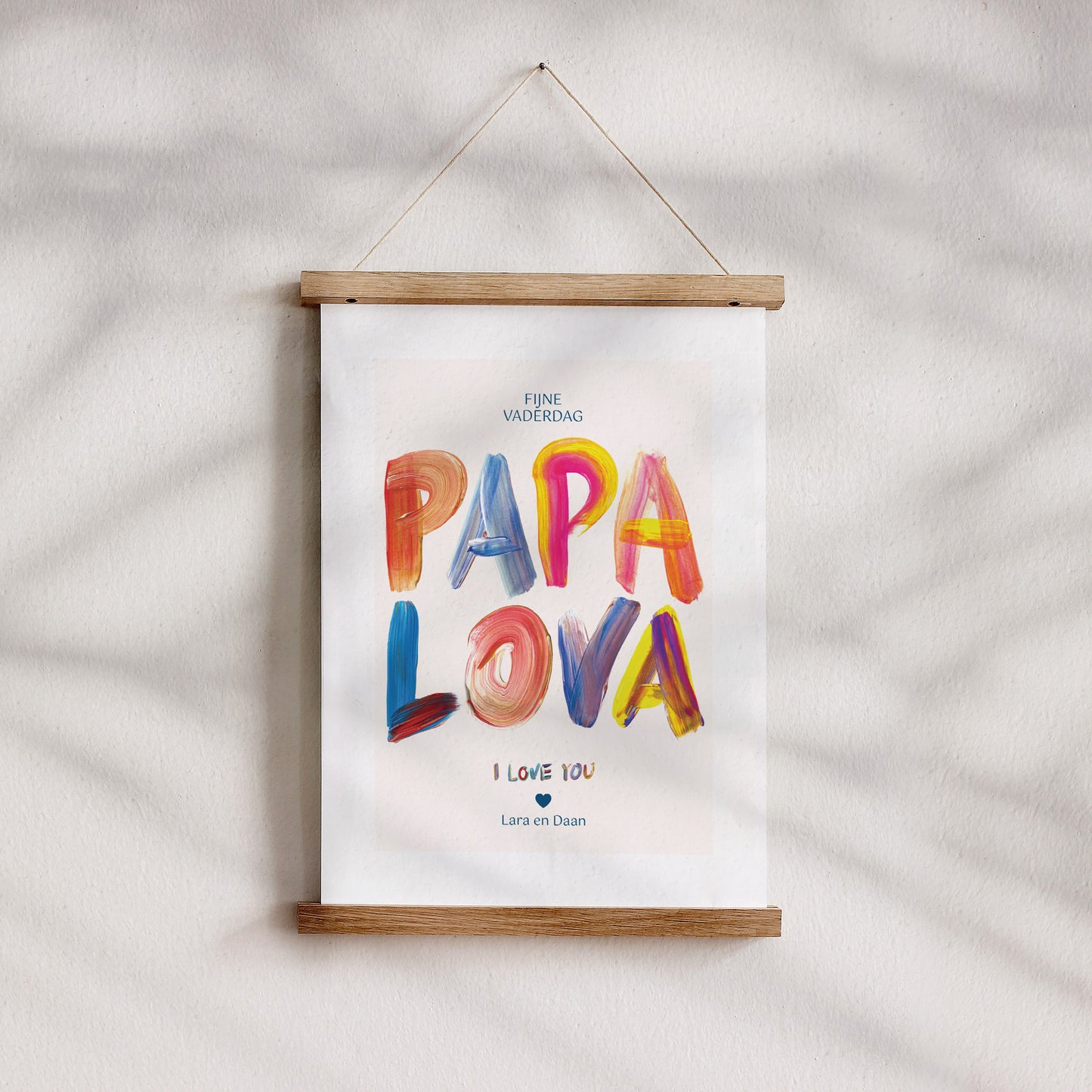Poster Objecten Portret PAPA LOVA KLEUREN foto N° 4