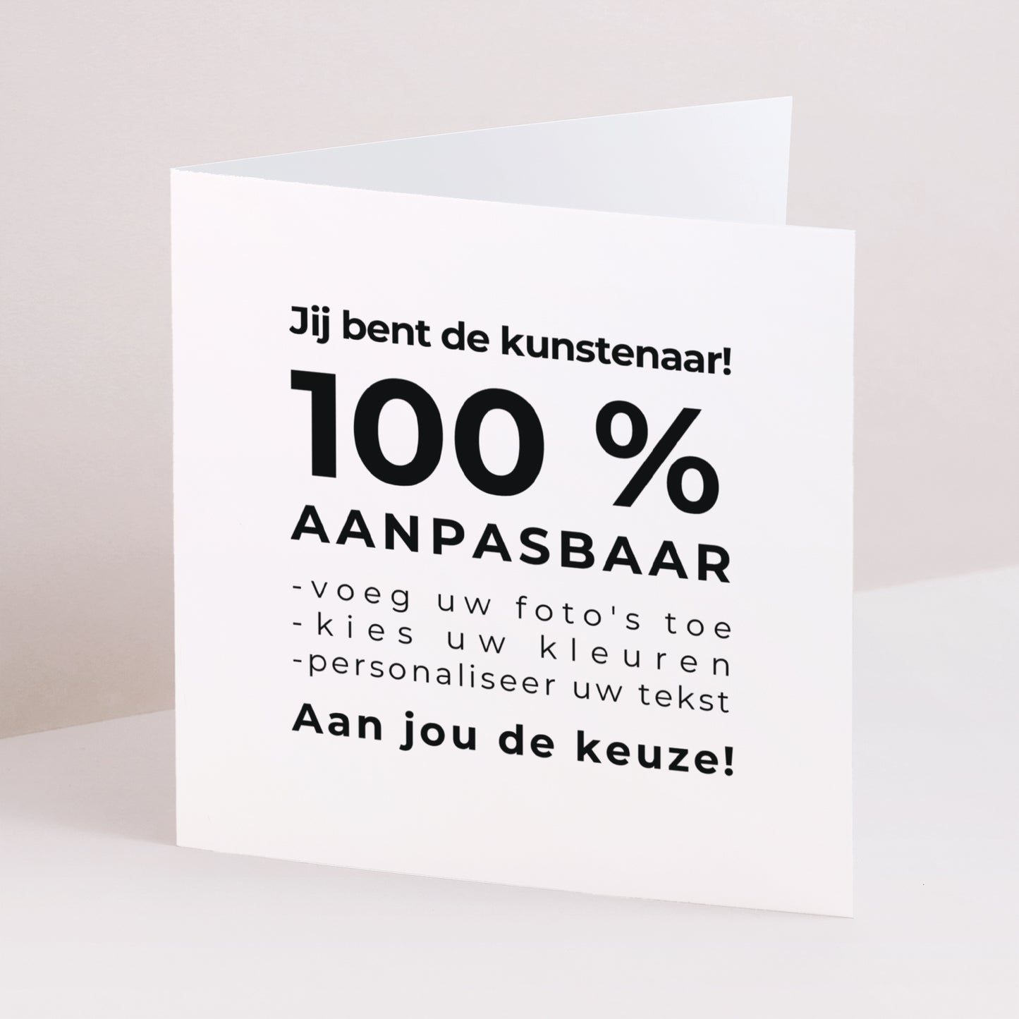 Uitnodigingskaart Huwelijk Dubbele vierkante vouw Doe het zelf VI foto N° 1