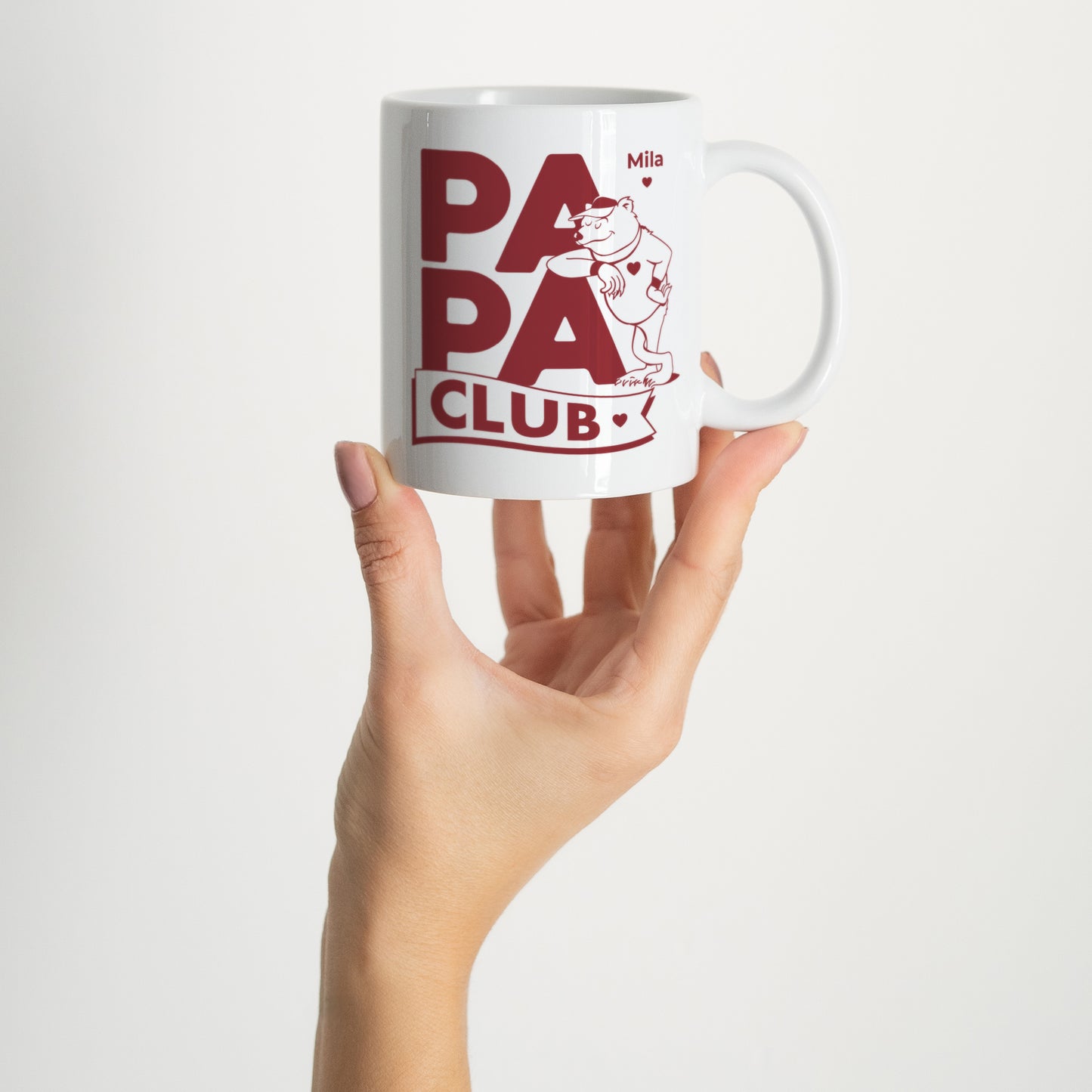 Mok Objecten Wit Bear Club foto N° 2