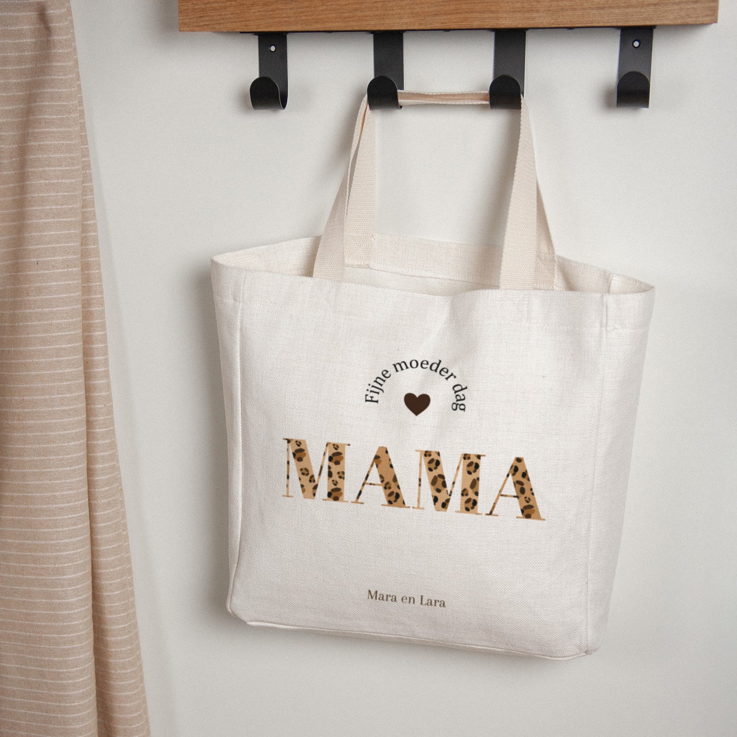 Tote Bag Objecten Handgreep van canvas Happy Mother's DayGelukkige Moederdag foto N° 1