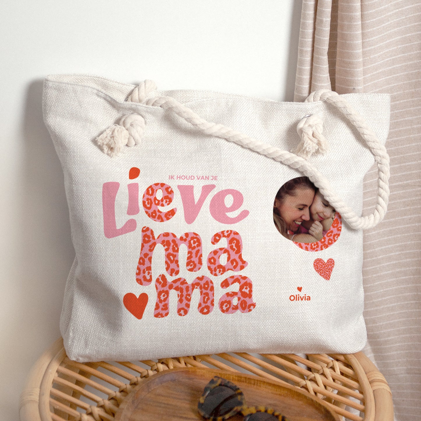 Shopper tas Objecten Shopper tas Mama Luipaard foto N° 1
