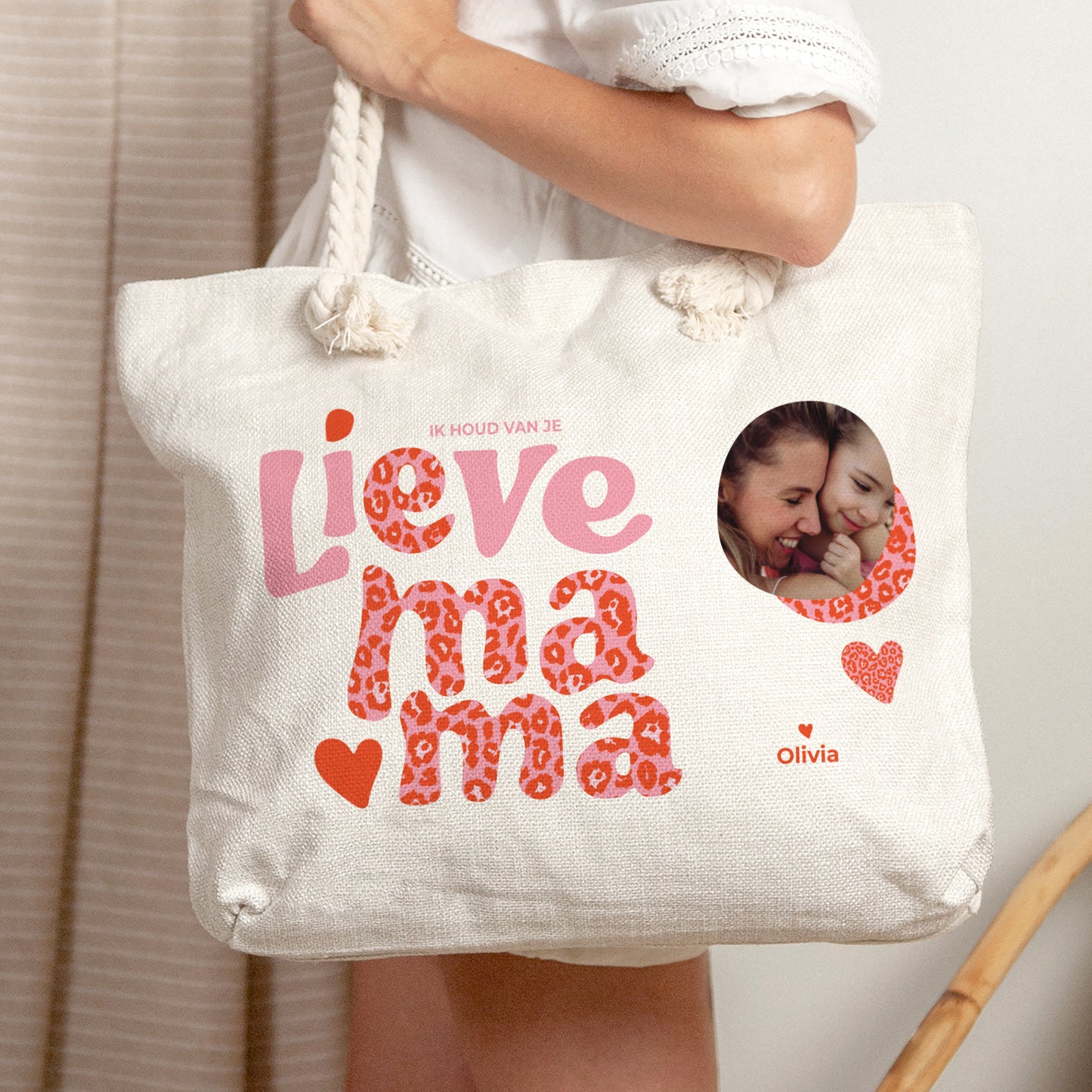 Shopper tas Objecten Shopper tas Mama Luipaard foto N° 2