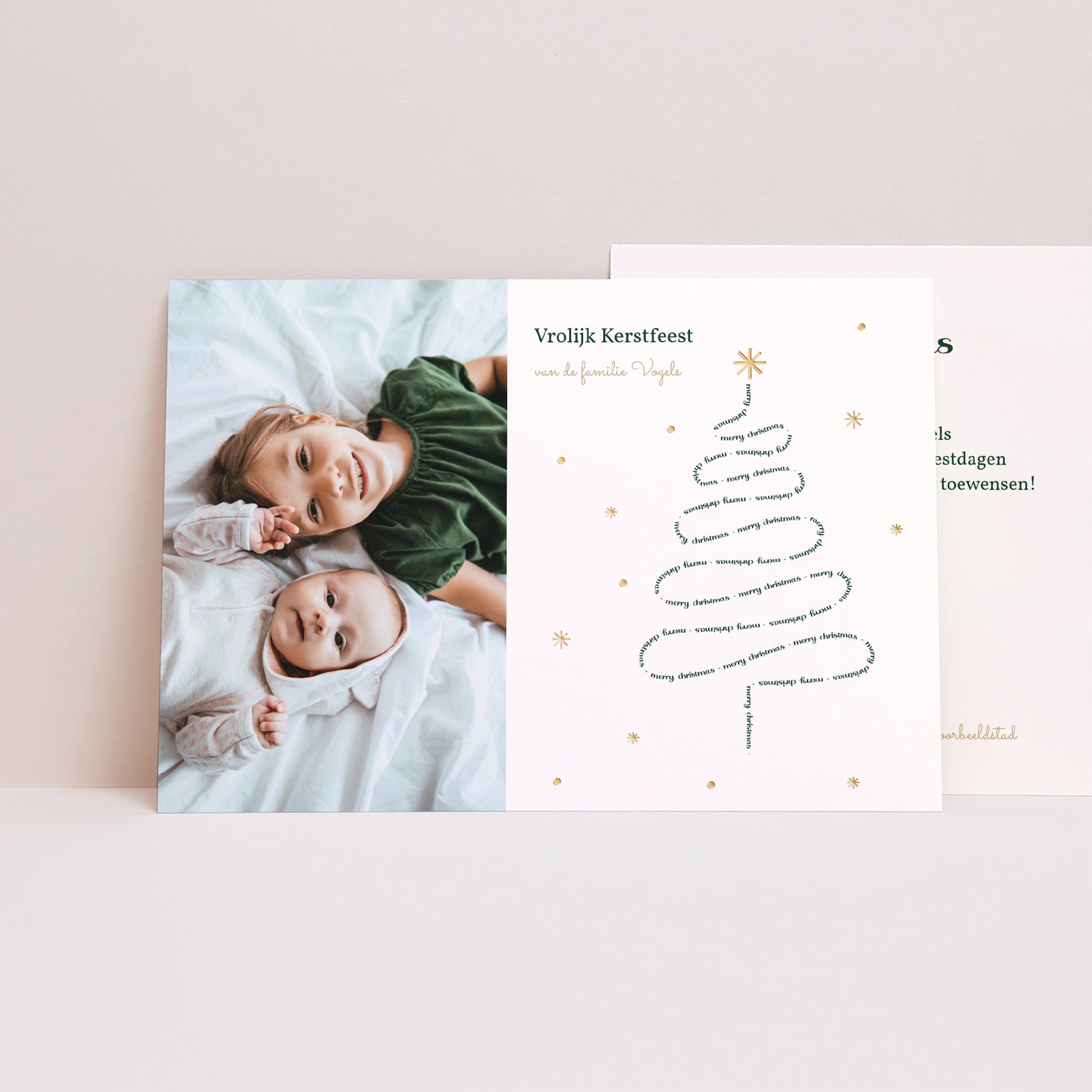 Kerstkaart Eindejaar Landschap Vrolijk kerstfeest II foto N° 1