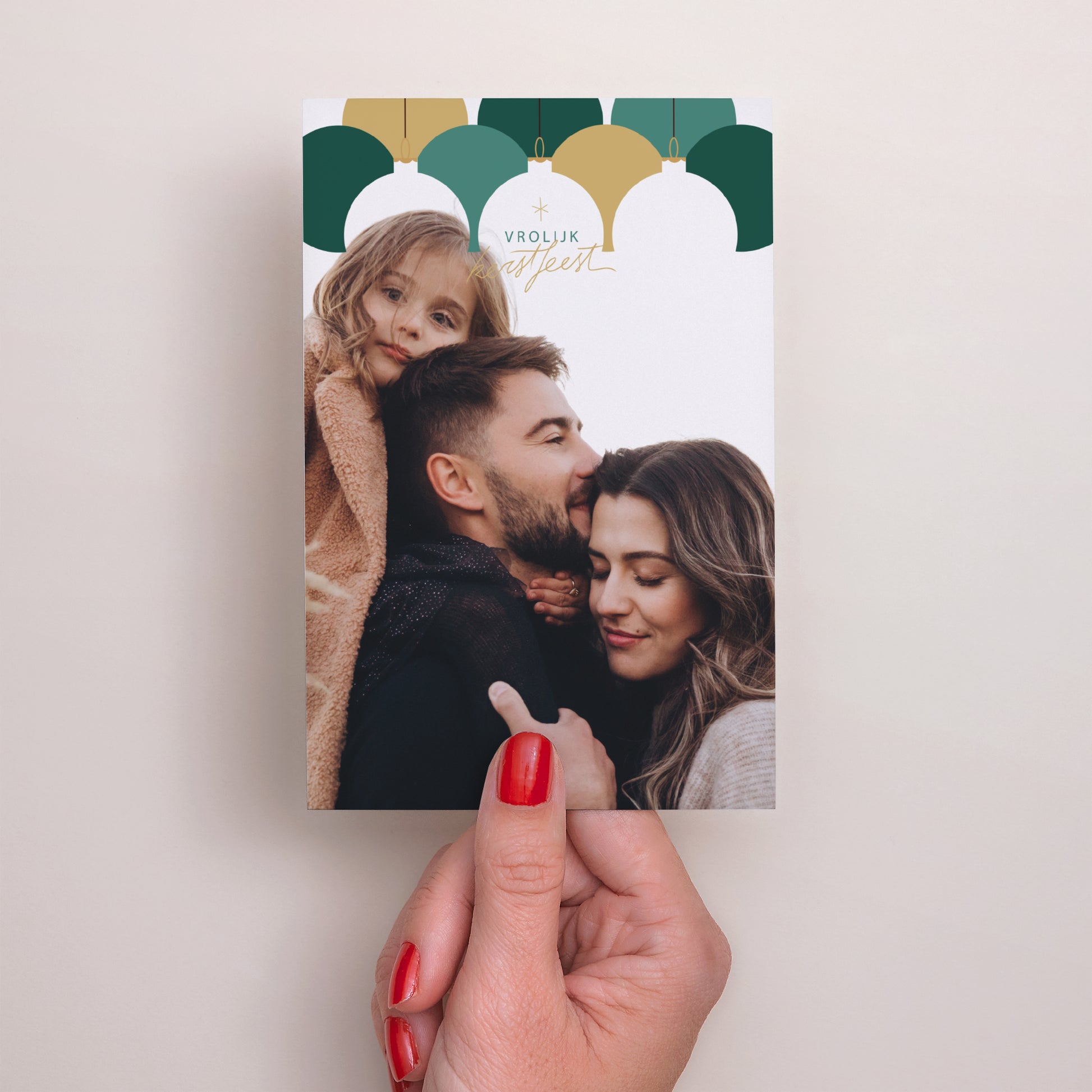 Kerstkaart Eindejaar Portret Pracht van Kerst foto N° 2