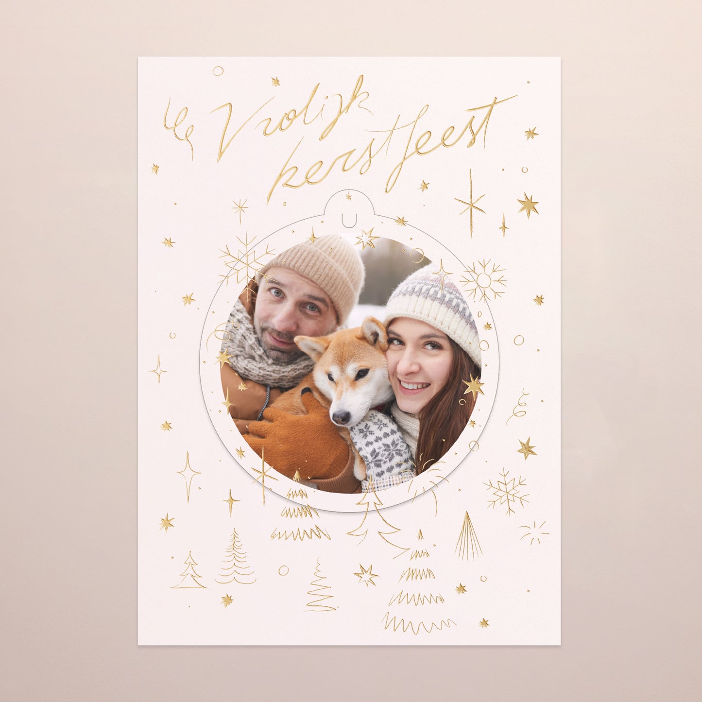 Kerstkaart Eindejaar Afneembaar Kerststraling II foto N° 2