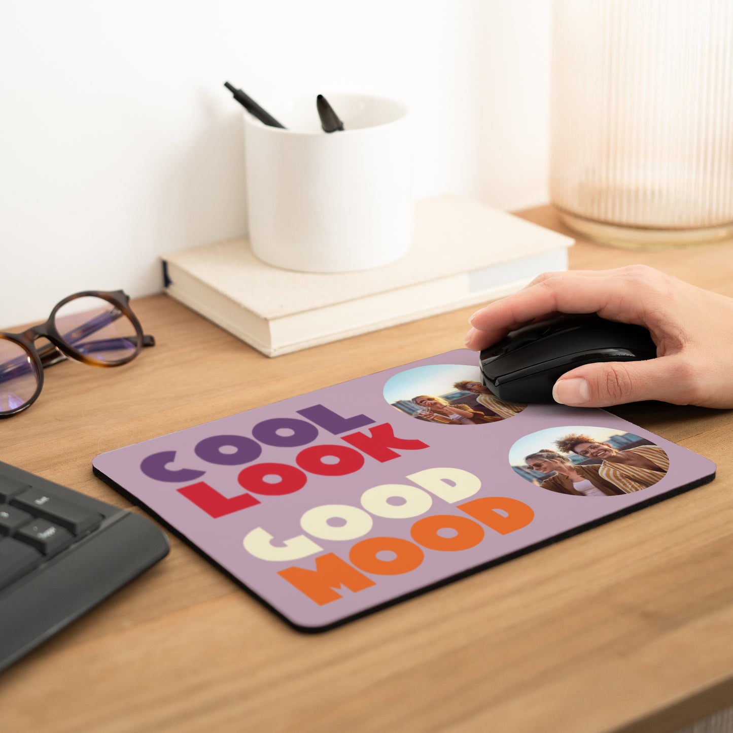 Muismat Objecten Rechthoek Koele uitstraling goede sfeer foto N° 2