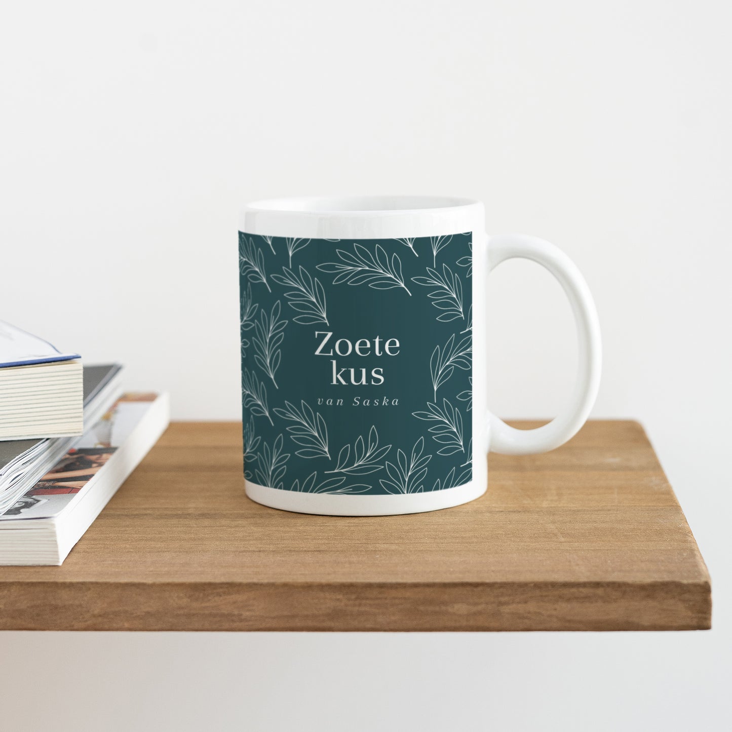 Mok Objecten Wit Zoete kus foto N° 4