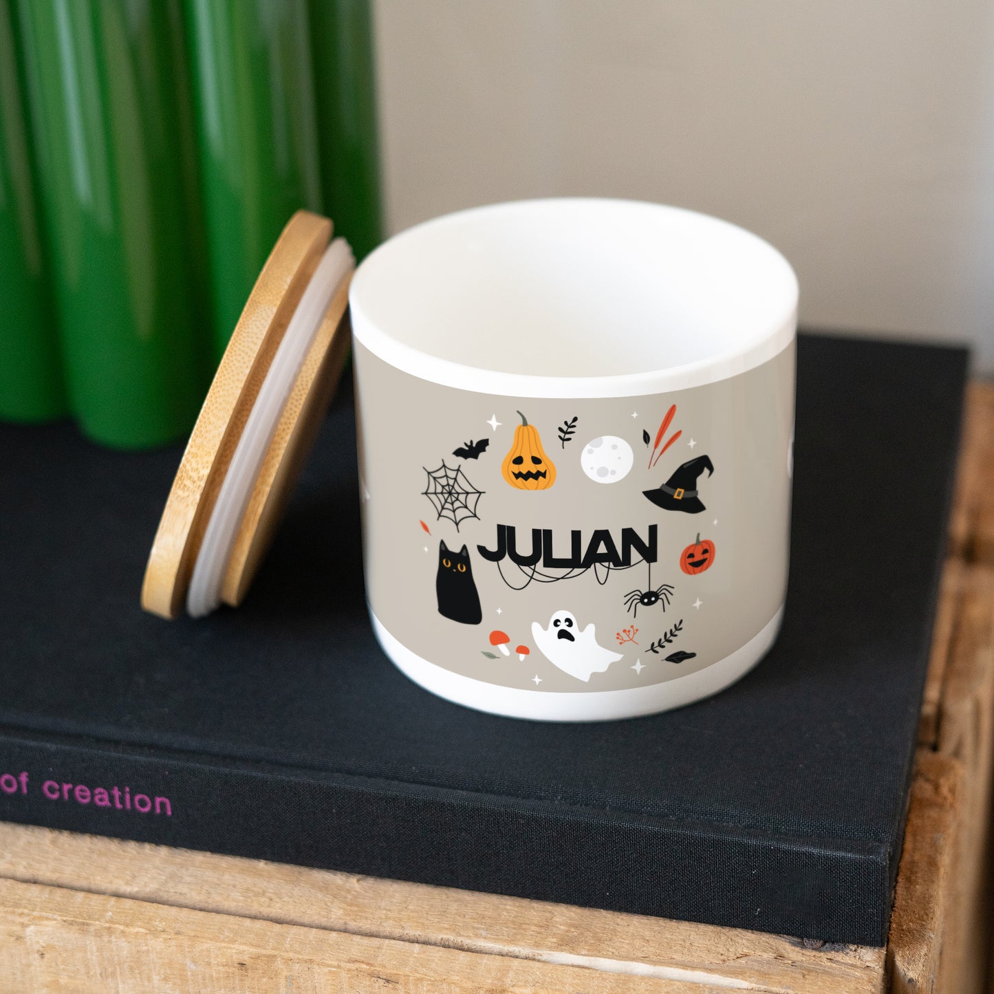 Keramiek pot Objecten 48 cl Happy Halloween foto N° 3