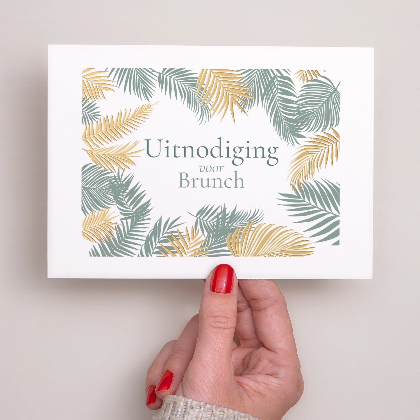 Uitnodigingen Huwelijk Landschap Tropische palmboom foto N° 3