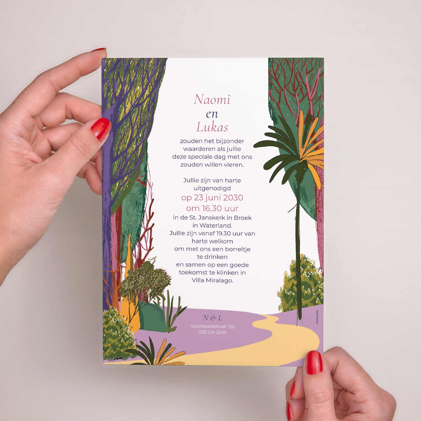 Trouwkaarten Portret Flâneurs foto N° 3