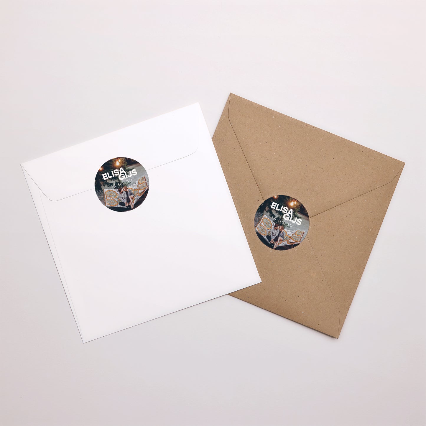 Sticker Huwelijk Cirkel Vinyl van de liefde foto N° 3