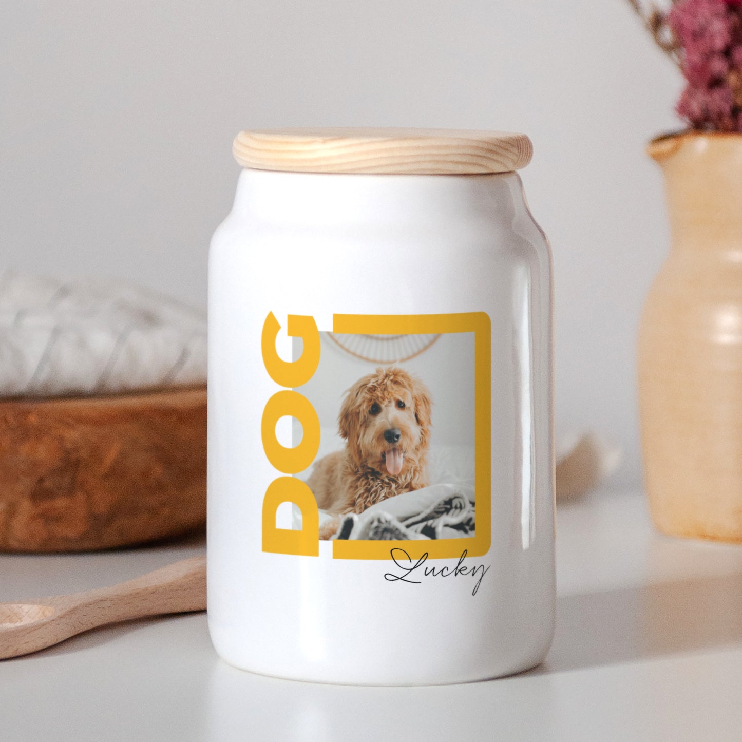 Keramiek pot Objecten 65 cl Hond foto N° 2