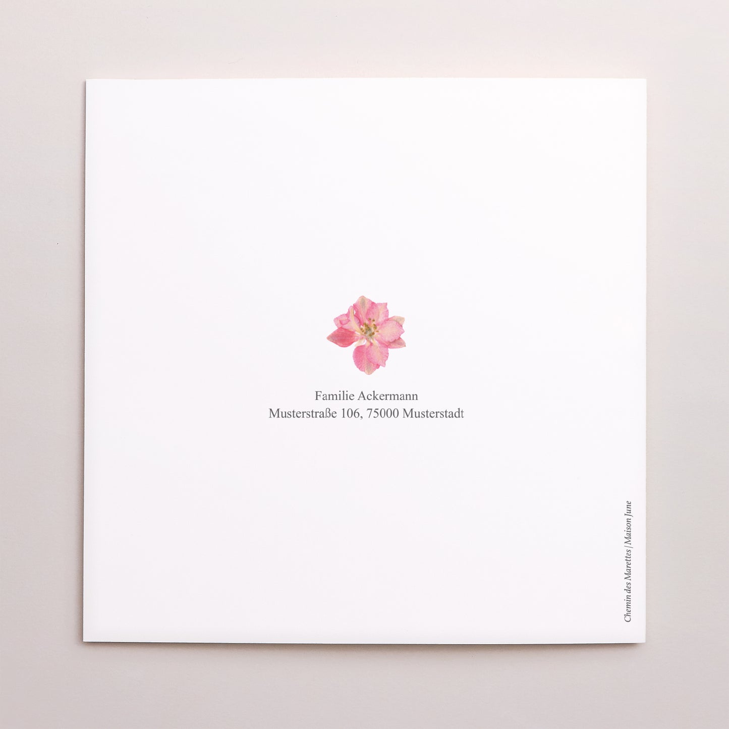 Geboorteaankondiging Dubbel vierkant Secret van de Lente foto N° 3