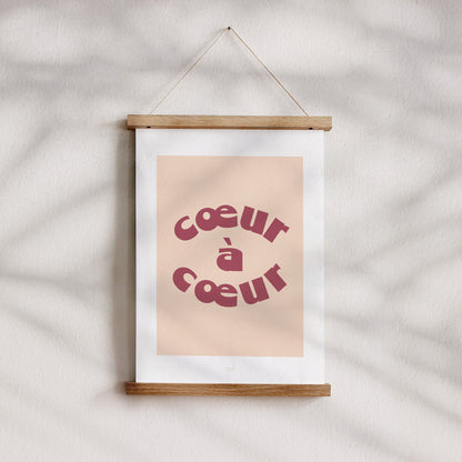 Decoratieve poster Cœur à cœur foto N° 3