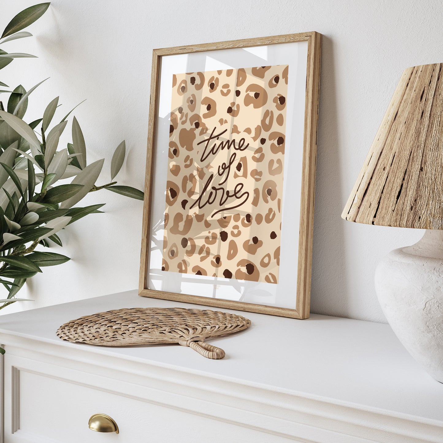 Decoratieve poster Time of Love Luipaard  foto N° 4