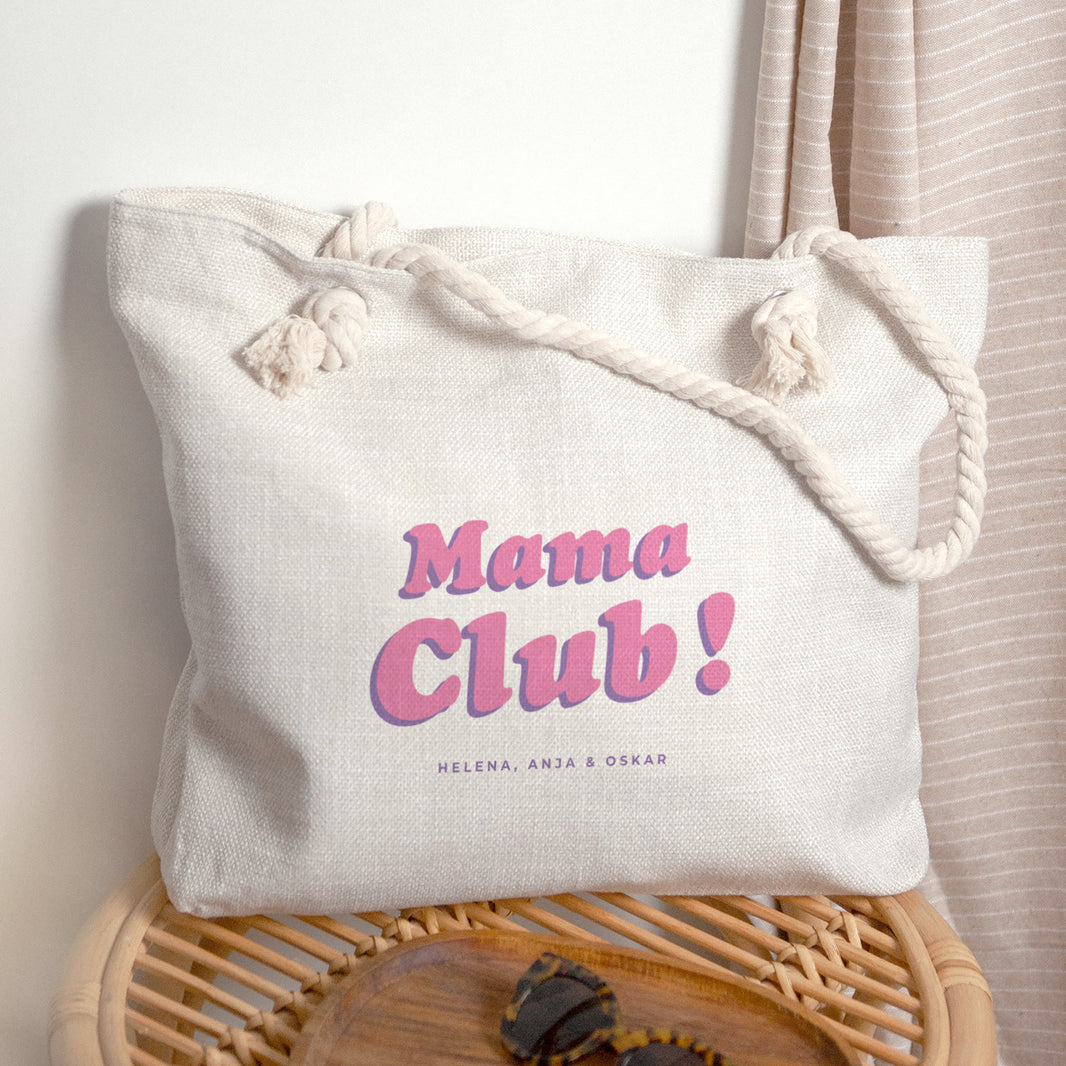 Strandtas Objecten Touwhandvat Mama Club foto N° 4