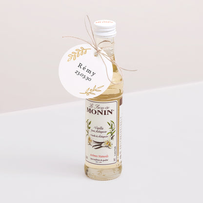 Ronde communie geperforeerd label goudpatroon foto N° 3