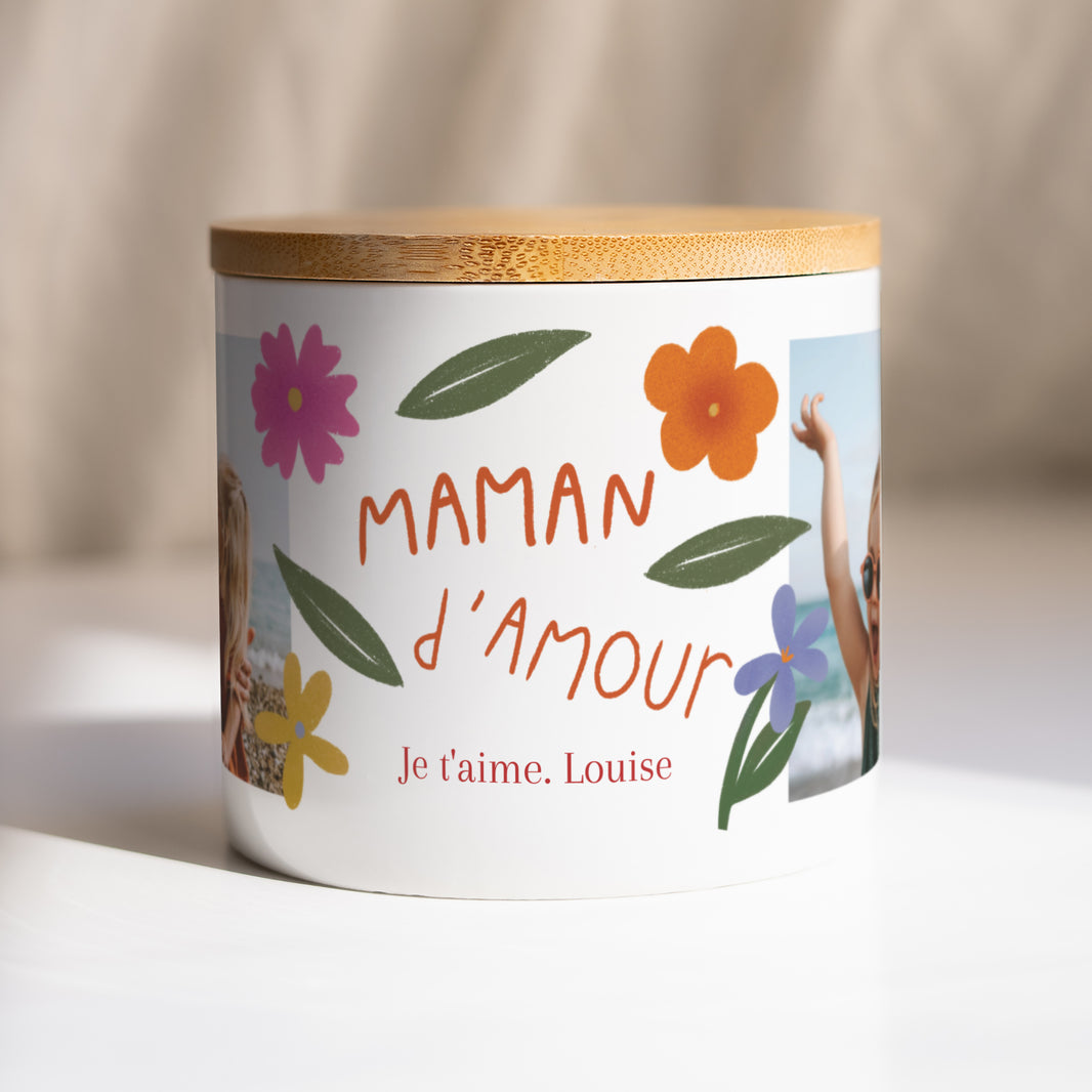 Keramieken pot Objets 48 cl Maman d’Amour foto N° 1