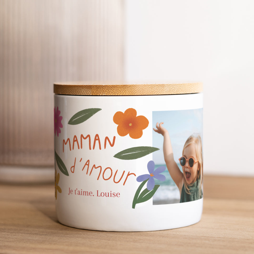 Keramieken pot Objets 48 cl Maman d’Amour foto N° 2