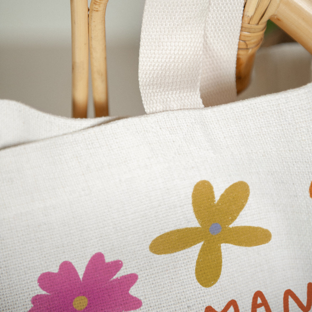 Tote Bag Objecten Anse in canvas Maman d'Amour foto N° 3