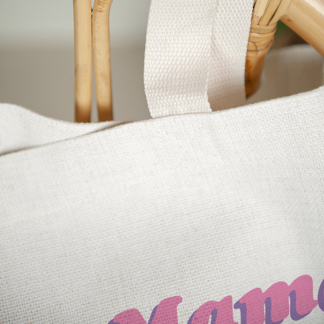 Tote Bag-objecten Handvat van Mama Club-canvas foto N° 3